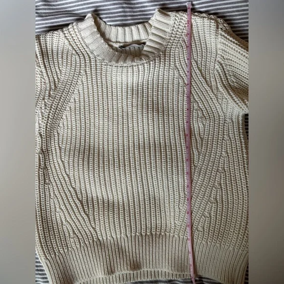 Everlane Cream Women's Crew Neck Sweater, size small - Picture 5 of 7